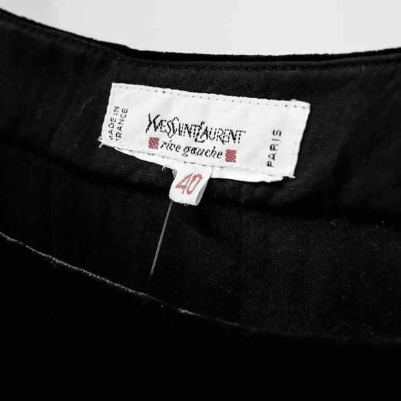 Yves Saint Laurent Rive Gauche Velvet Bateau Top - Picture 4 of 6